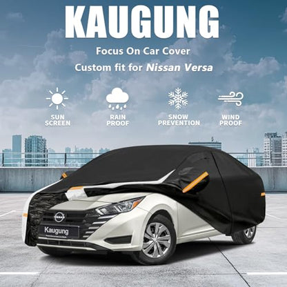 10 Layers Car Cover Custom Fit for Nissan Versa 2007