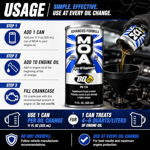 BG Advanced Formula MOA PN 115 Motor Oil Additive (22 Fl Oz)