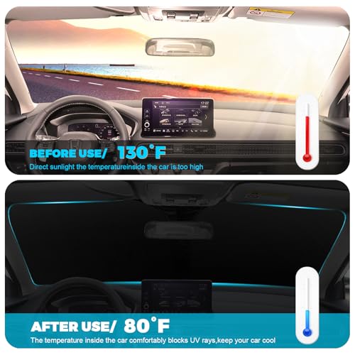 Foldable Front Windshield Sunshade fit for Honda HR