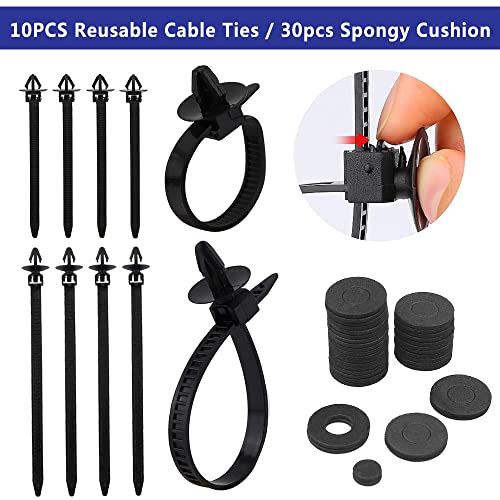 Car Push Retainer Clips 845pcs with 24Most Popular Push Pins Automotive Parts Sizes Auto Screw Trim Clip Assortment with Cable Ties and Blue Fastener Remover for Ford GM Toyota Honda Chrysler Nissan