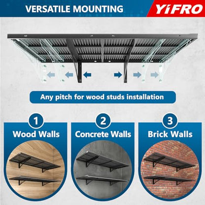 4 Pack 1.5x4ft Heavy Duty Garage Wall Shelving (4 Count)