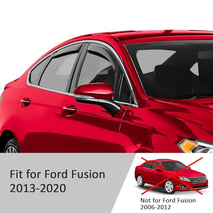 in Channel Extra Durable Rain Guards for Ford Fusion 2013