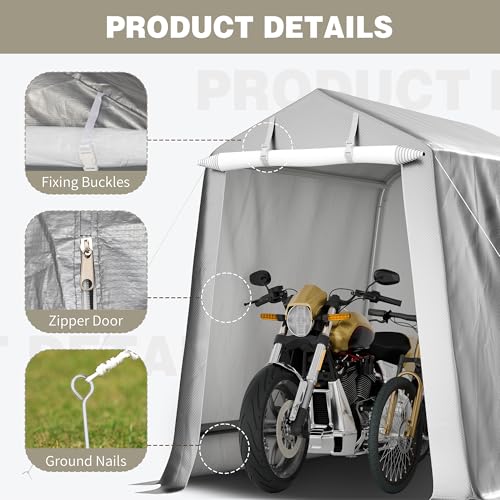 6x6 FT Motorcycle Carport