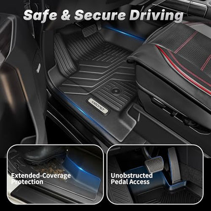Floor Mats for Toyota Tacoma 2024 2025 2026 Double Cab Auto Tran