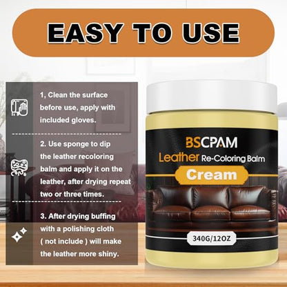 Cream White Leather Recoloring Balm