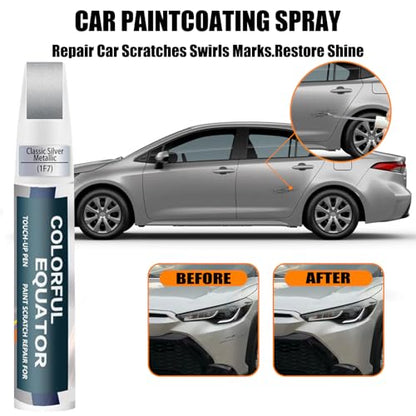 1F7 Classic Silver Metallic Car Touch Up Paint for Toyota OEM Color Match