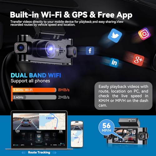 4K 360° Dash Cam for Cars