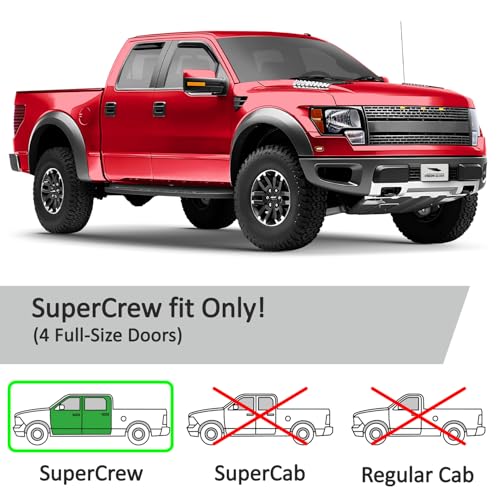 in Channel Extra Durable Rain Guards for Ford F (4 Count)