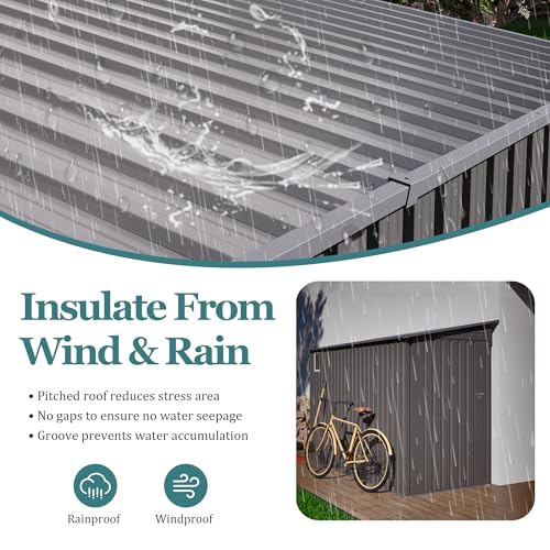 4 * 9.2 FT Outdoor Storage Shed