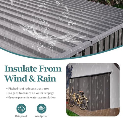 4 * 9.2 FT Outdoor Storage Shed