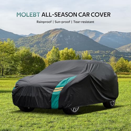 Jeep Wrangler Car Cover 4 Door Fits Sahara Rubicon Unlimited Sport JK JL. Jeep Wrangler Car Cover 4 DR for All Weather