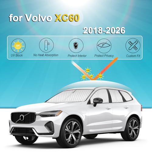 8pcs Thicken Sun Shades for Volvo XC60 2018 (8 Count)