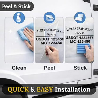 Custom US DOT Trucking Decal Sticker