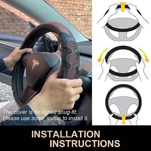 Great Grip Steering Wheel Cover for Tesla Model Y