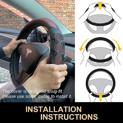 Great Grip Steering Wheel Cover for Tesla Model Y