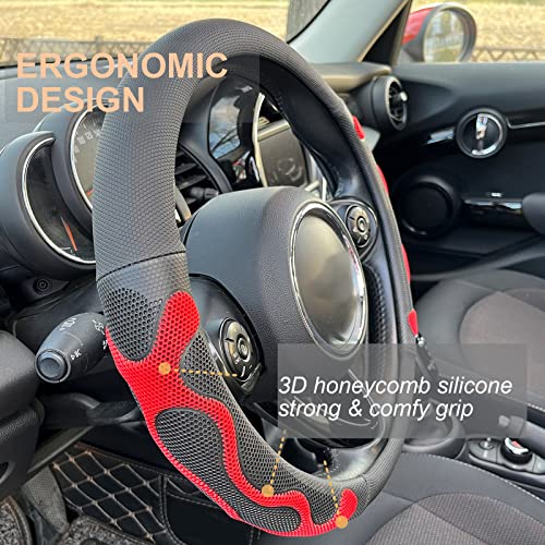 Large Size Comfy Grip Steering Wheel Cover 15.75 Inch