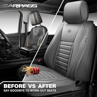 Nappa Leather Car Seat Covers Front Seats