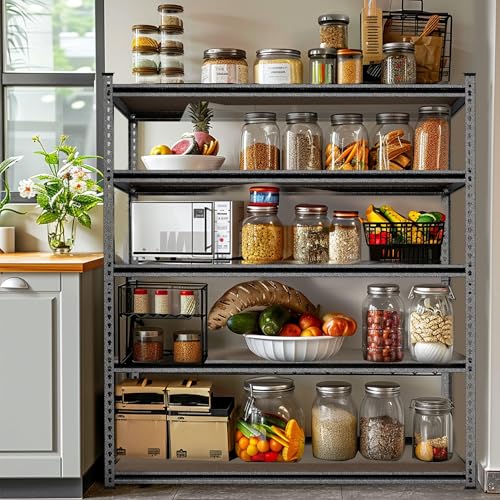 5 Tier Adjustable Metal Shelving