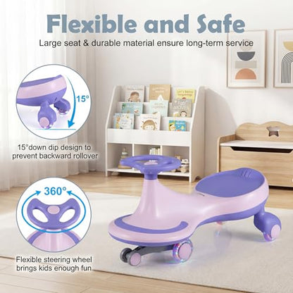 Wiggle Car 2 in 1 Swing Car for Kids