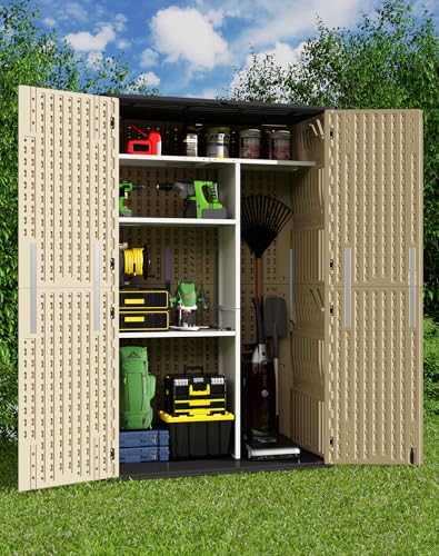 60 Cu.Ft Vertical Outdoor Storage Shed