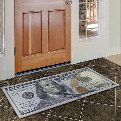 20" x 53" $100 Bill Money Rug
