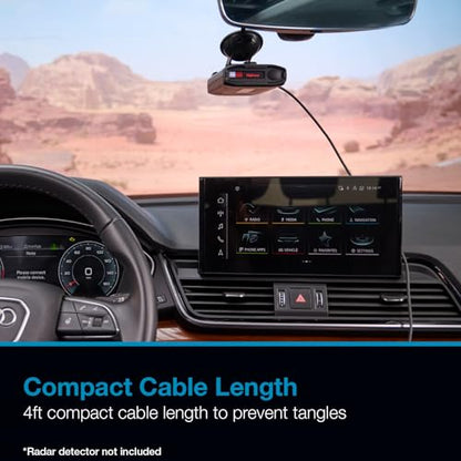 USB C to RJ11 Power Cord Radar Detectors Including MAX 360