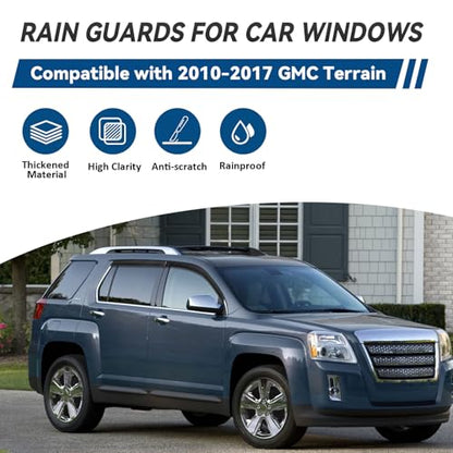 4pcs Window Visors Rain Guards for 2010