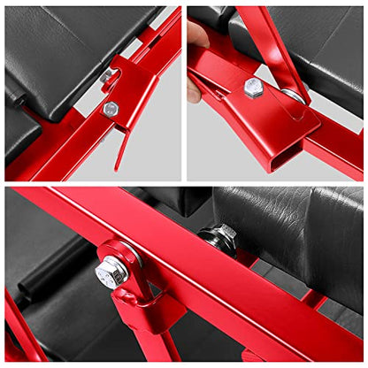 TOOLS 00193 48" 2 IN 1 Folding Rolling Garage Shop Creeper Roller Seat