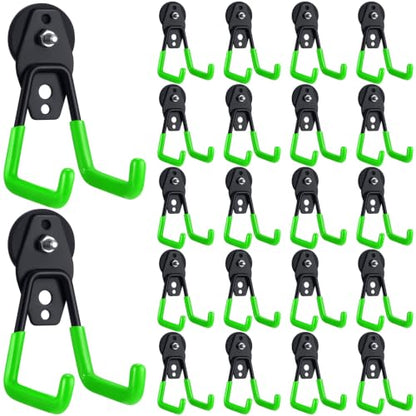 22 Pcs Large Magnetic Hooks Heavy Duty Garage Magnet Hooks Strong Storage Utility Magnetic Hangers with Anti Slip Rubber Coating for Indoor and Outdoor Hanging (22 Count)