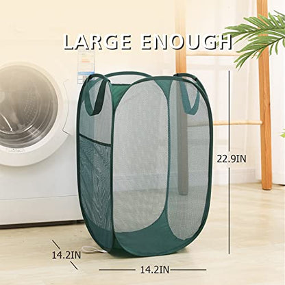 Sturdy Mesh Laundry Hamper Basket Bag