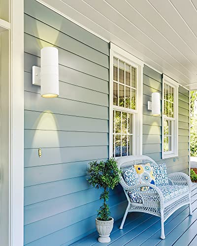 Cylinder Outdoor Wall Sconce Lights (2 Count)