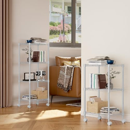 1000 lbs 4 Shelf Adjustable Heavy Duty Steel Wire Rack (4 Count)