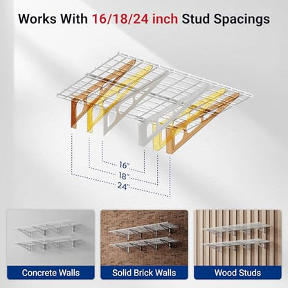 2 Pack 2x6ft Garage Shelving 24 (2 Count)