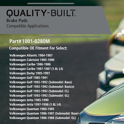 Front Semi Metallic Brake Pads