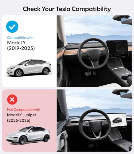 for Tesla Model Y Accessories Sunshade Roof (2 Count)