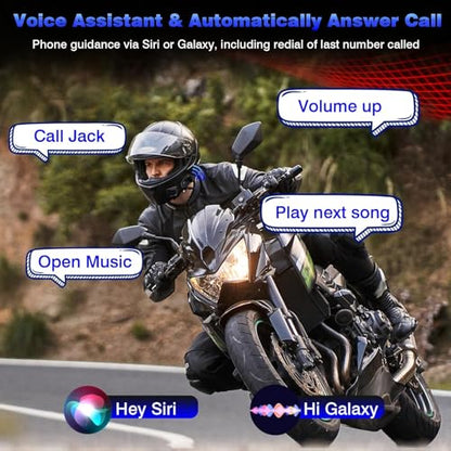 Motorcycle Helmet Headset 8 Riders Communication System X8 Intercom with Music Sharing