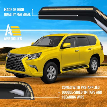 Extra Durable Window Deflectors in (4 Count)