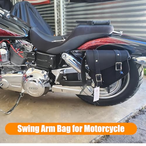 Motorcycle Saddle Bags Solo Swing Arm Bag For Sportster Softail PVC Waterproof Motorcycle Luggage Bags for Motorcycle or Bike