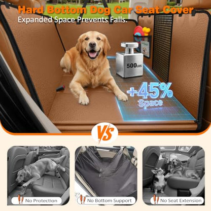PU Leather Hard Bottom Dog Car Seat Cover