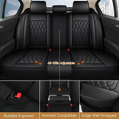 Leather Car Seat Covers Full Set