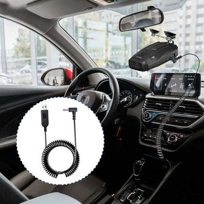 USB to DC3.5 Radar Detector Power Cable for Cobra Uniden Whistler (8.2 Foot)