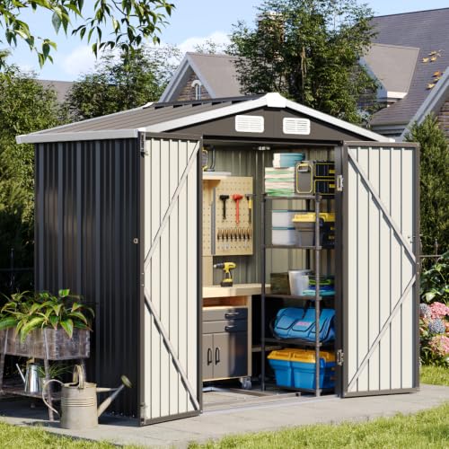 6'x4' Outdoor Storage Shed with Base
