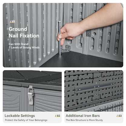 Horizontal Storage Sheds 61 Cu.ft