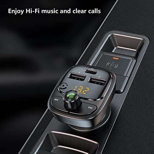 Bluetooth 5.3 FM Transmitter Car Adapter