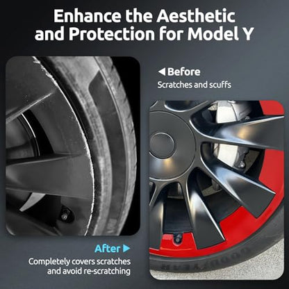 Wheel Rim Protector for Tesla Model Y 20 Inch Induction Wheels All