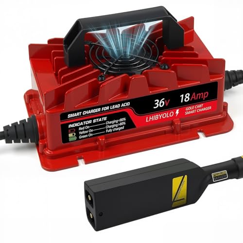 36V Golf Carts Battery Charger for 18 AMP EZGO TXT