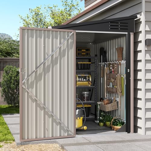 4x6 FT Lean to Shed Outdoor Storage Shed