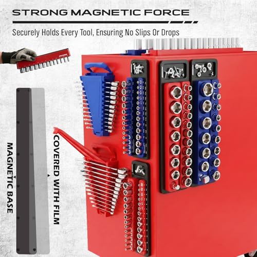 8 Piece Magnetic Socket and Wrench Organizer Set (8 Count)
