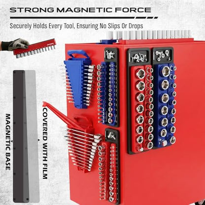 8 Piece Magnetic Socket and Wrench Organizer Set (8 Count)