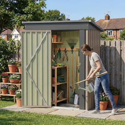5x3 FT Outdoor Storage Shed with Floor Frame